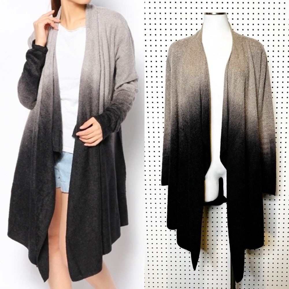 Barefoot Dreams | "Island Wrap" Bamboo Chic Lite Knit Ombre Cardigan Sz.‎ S/M